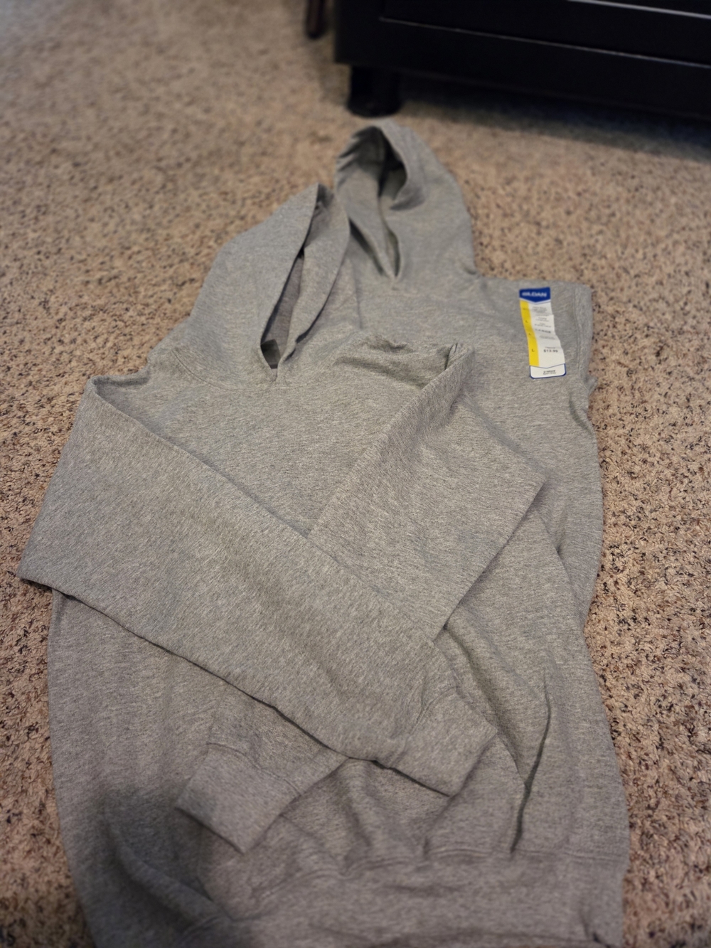 2 Youth Large Heather Gray Pullover Hoodies